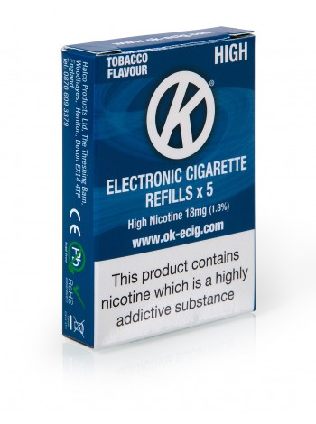 OK Tobacco Cartomiser Cartridge Refills 5 Pack CARTOMISERS